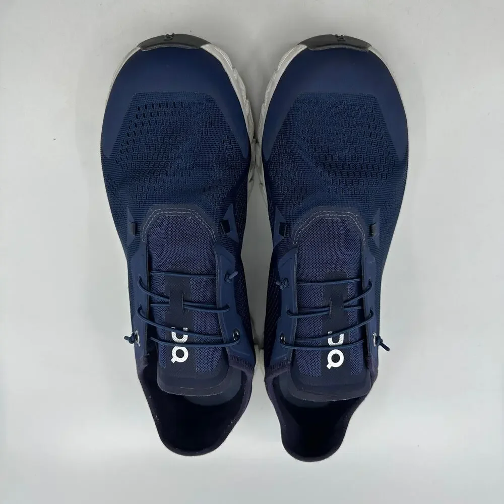 On Cloud 5 Running Shoe Mens 13 Navy Lightweight Travel Slip-On Athleisure Shoe - Picture 6 of 12